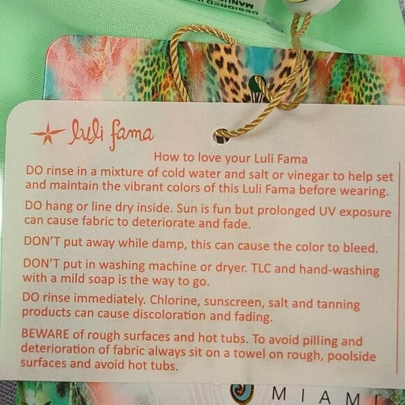 Luli Fama Bikini Bottom Corazon Loco Crochet Sides Open Moderate - Picture 12 of 16